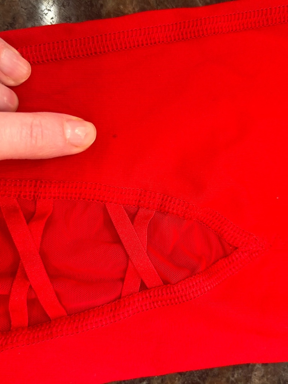 Victoria's Secret Knockout Leggings with Crisscross Mesh Detail - Picture 6 of 7